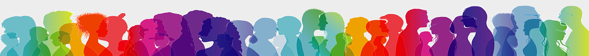 Banner colorato con persone
